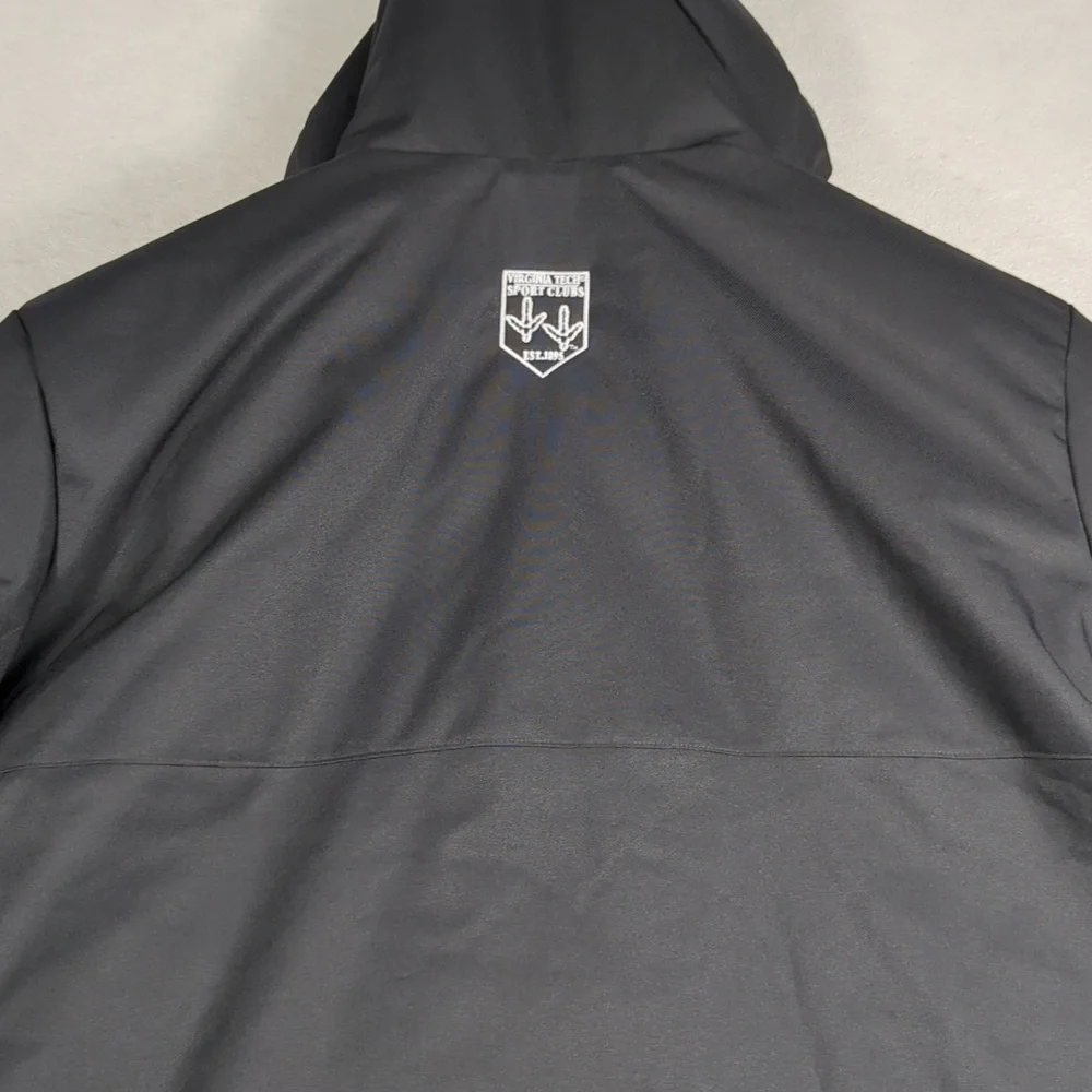 Nike Black VT Women's Rugby Hooded Jacket with Orange Logo